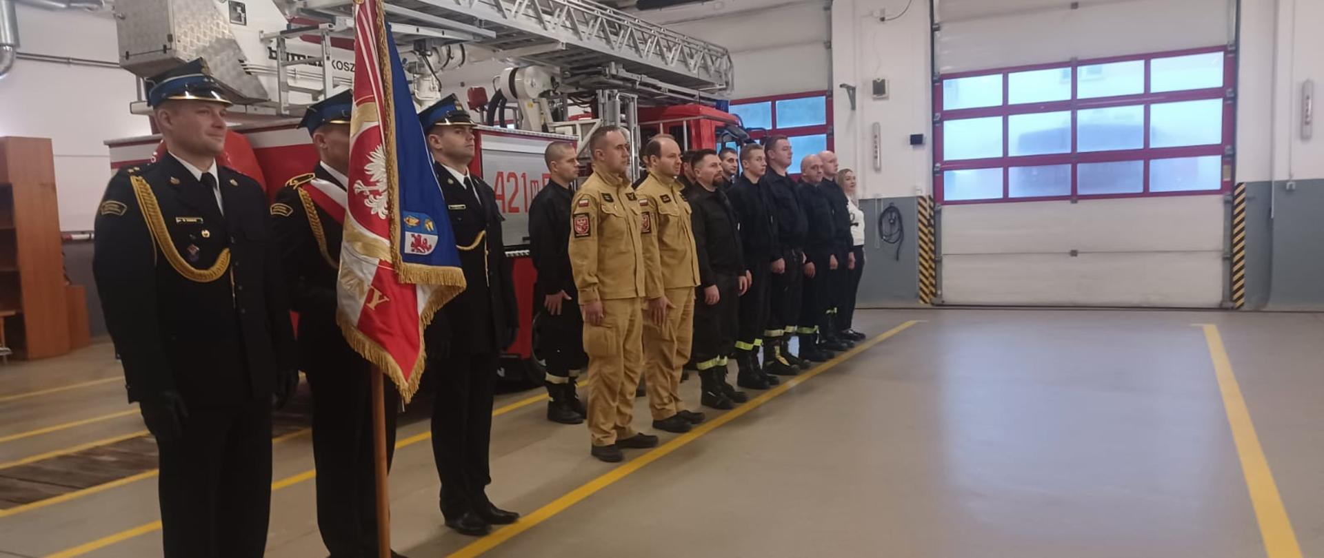 Uroczysta zbiórka z okazji mianowania na stanowisko Dowódcy Jednostki Ratowniczo-Gaśniczej w Działdowie