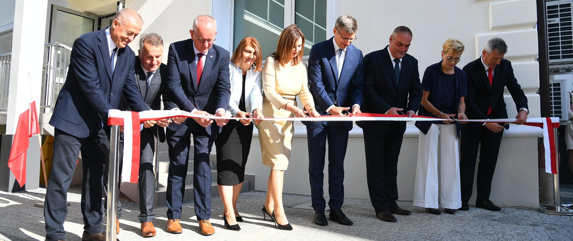 Ceremonia otwarcia budynku Wydziału Ksiąg Wieczystych Sądu Rejonowego w Mielcu