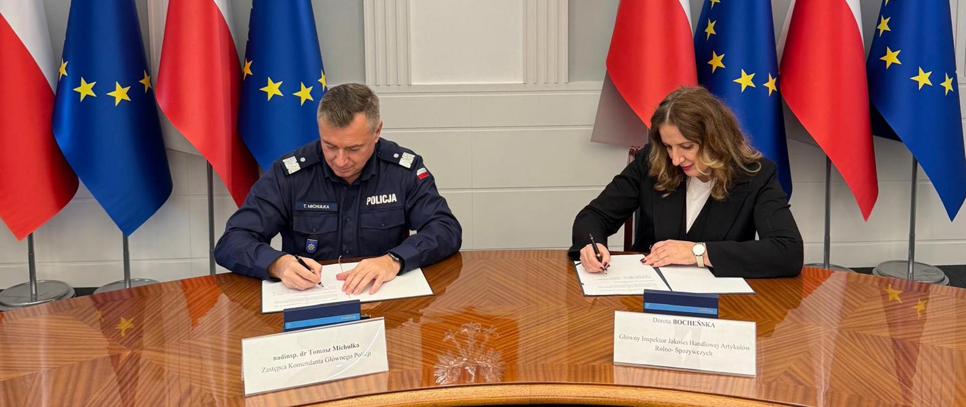 Podpisanie porozumienia IJHARS - Policja