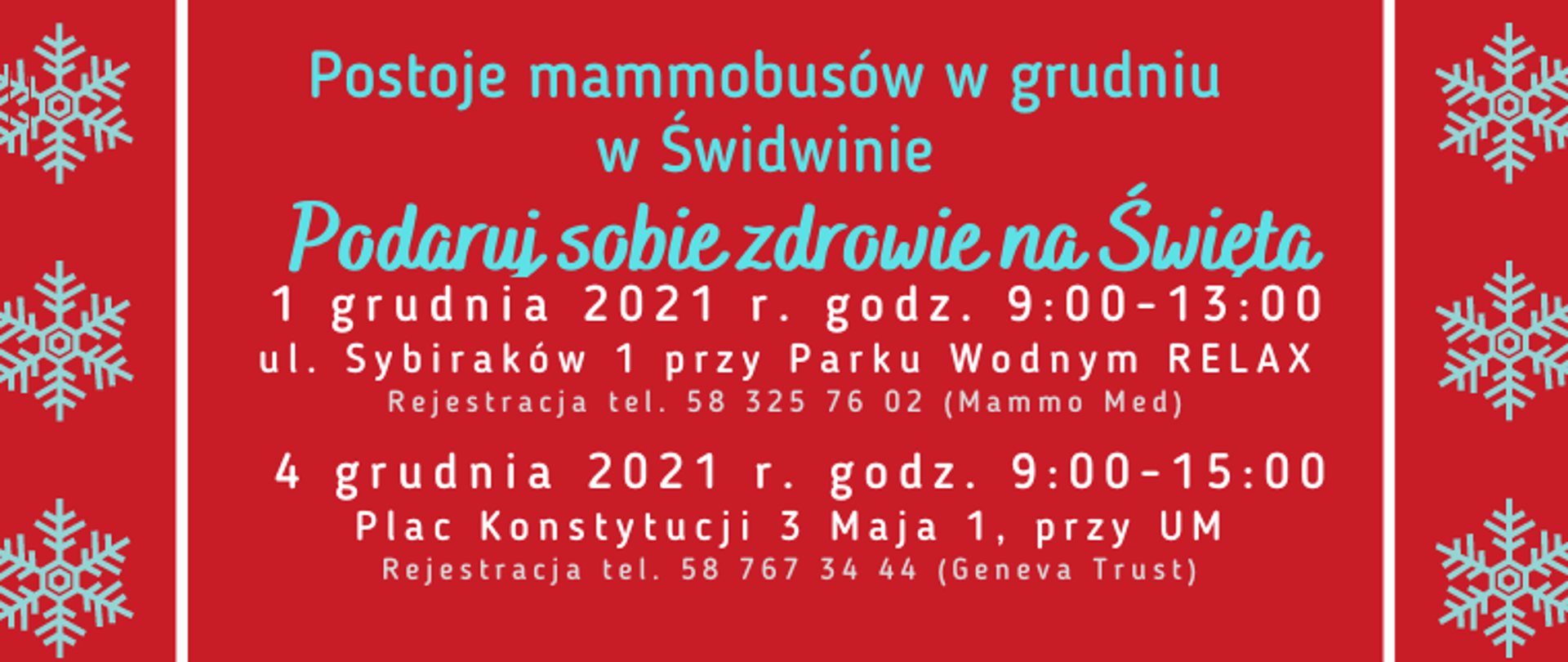 postoje mammobusów Świdwin grudzień 