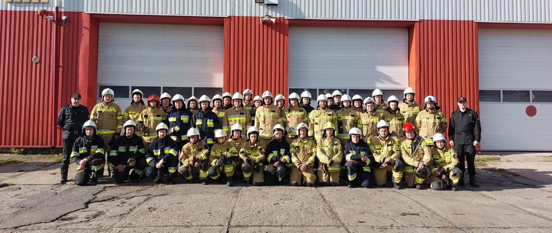 Egzamin OSP zdjęcie grupowe