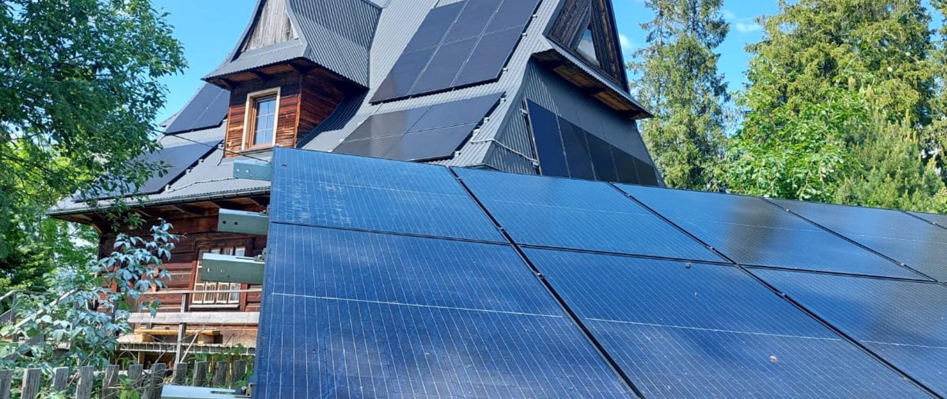 Pożar paneli fotowoltaicznych