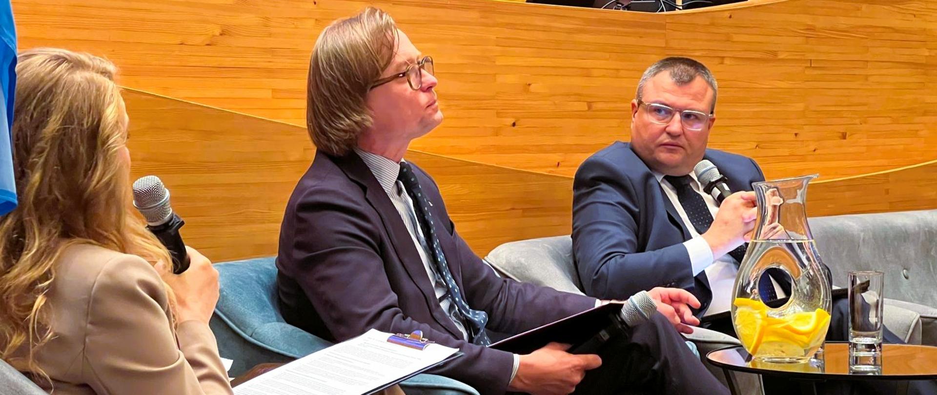Wiceprezes Wód Polskich Marcin Jarzyński podczas konferencji Safe Water