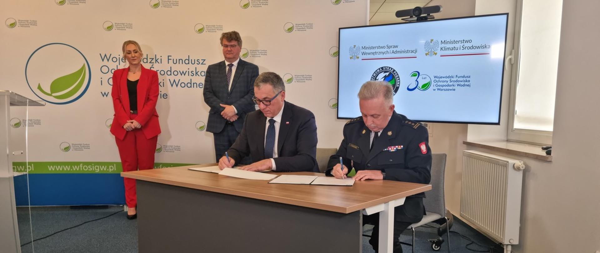 Porozumienie WFOŚiGW w Warszawie oraz Komendy Wojewódzkiej Państwowej Straży Pożarnej w Warszawie ws. współpracy na rzecz dofinansowania mazowieckich jednostek PSP i OSP