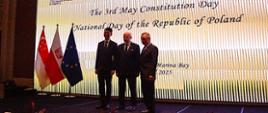 National Day Reception 2025 - Ambassador Tadeusz Chomicki, Ambassador Choon Yong Loo and Director General, Mr Low Hon Mun.