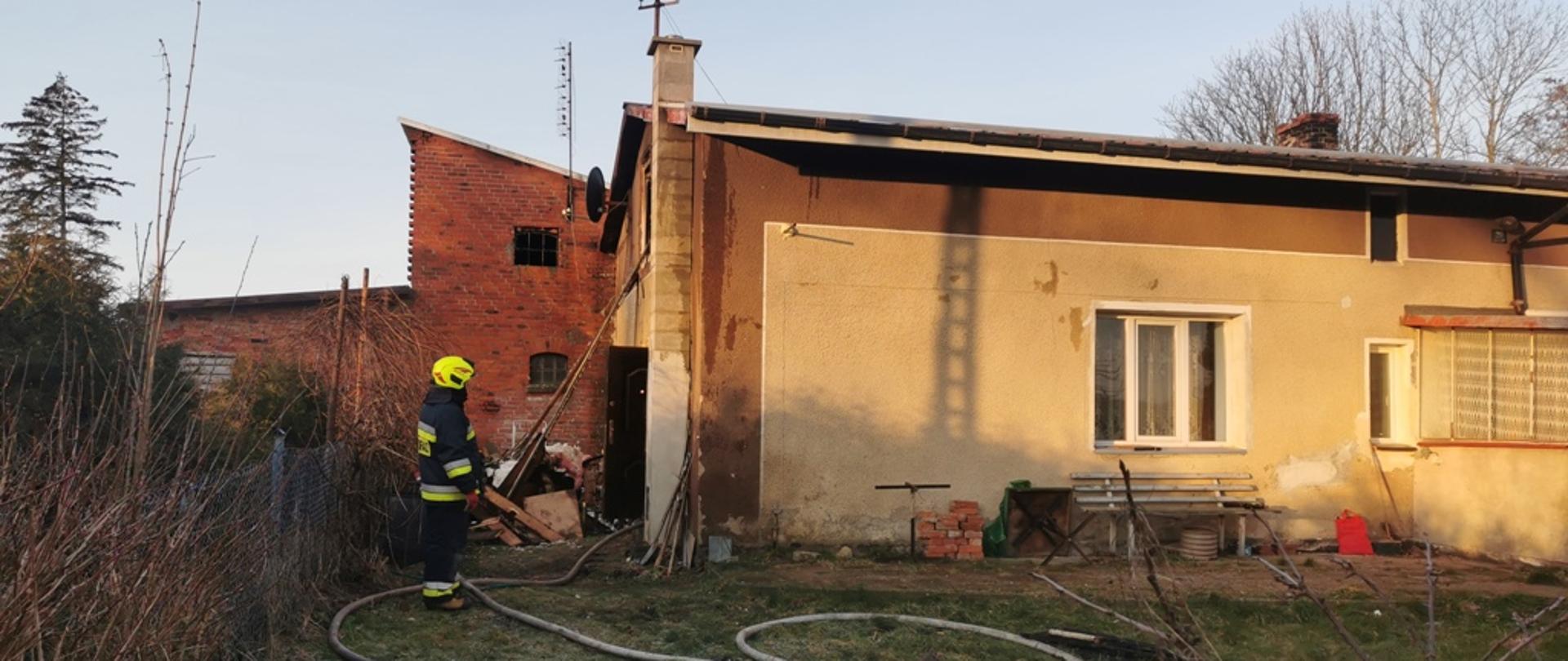 Boryszewo gmina Darłowo- pożar poddasza 