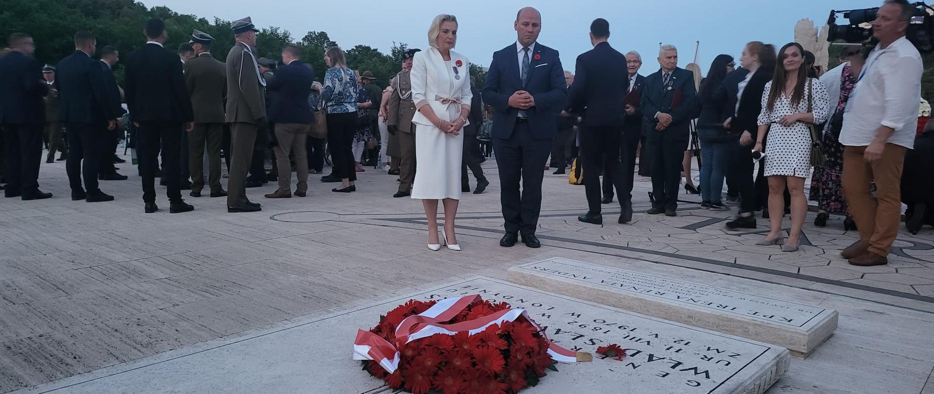 Ambassador of Poland in Italy Anna Maria Anders and deputy foreign minister Szymon Szynkowski vel Sęk