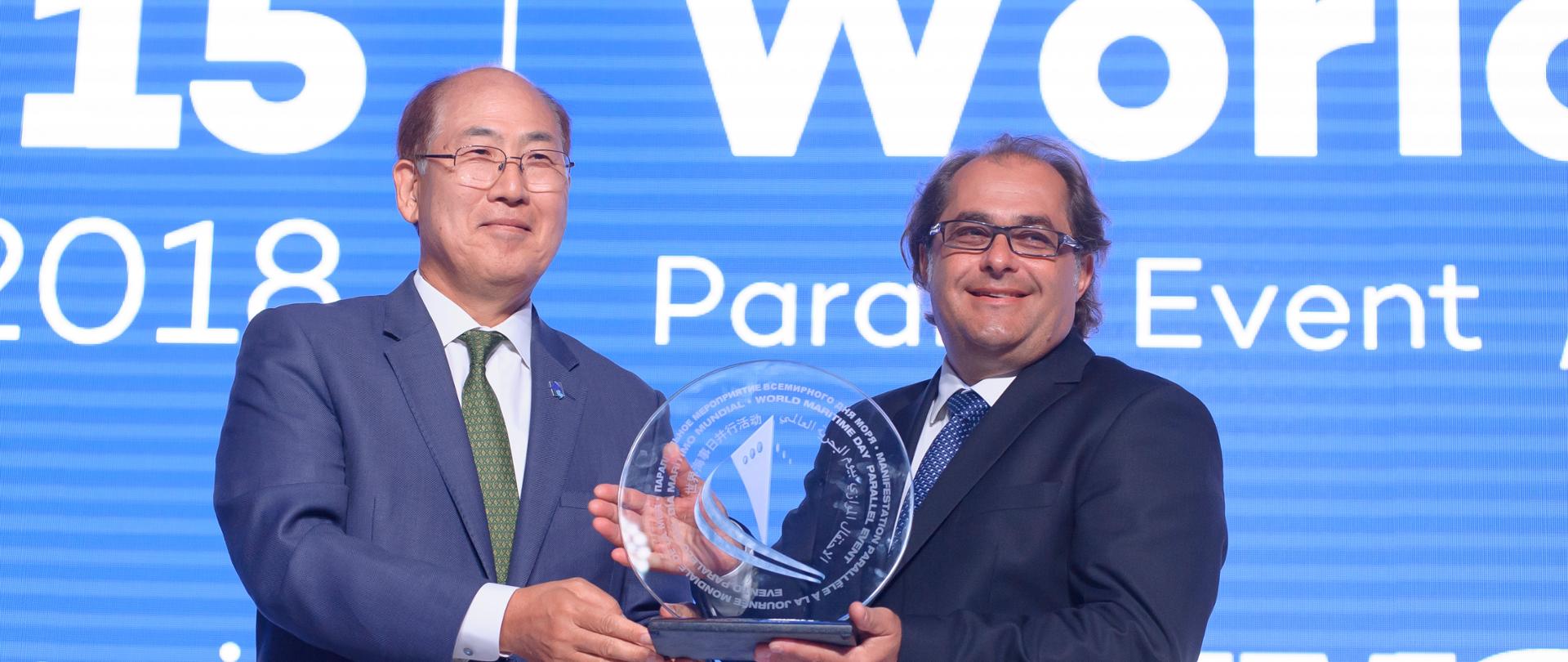 Kitack Lim i Marek Gróbarczyk