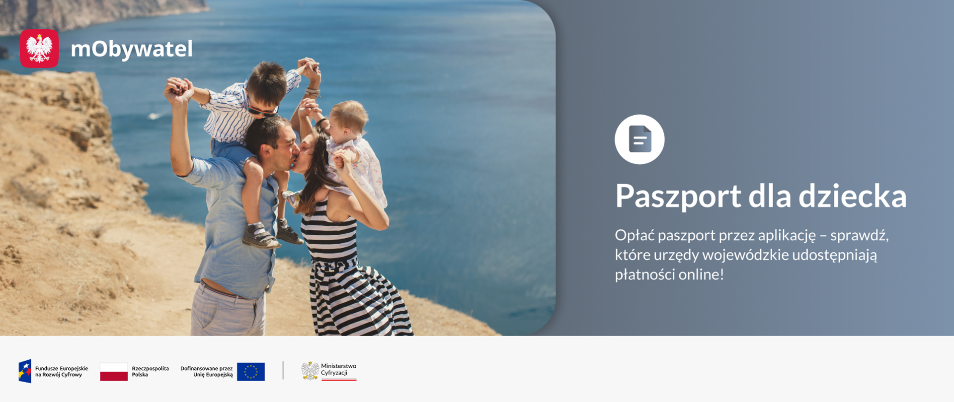 Paszport dla dziecka - opłać paszport przez aplikację