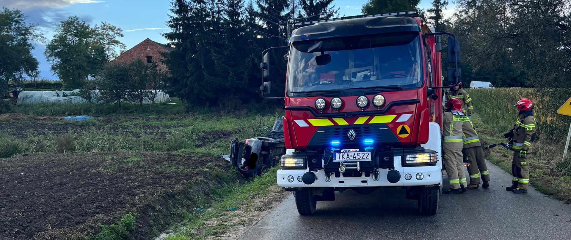 Wypadek w miejscowości Bełzów – powiat kazimierski