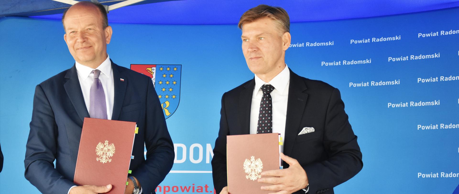 Wojewoda Mazowiecki Konstanty Radziwiłł i Starosta Radomski Waldemar Trelka.
