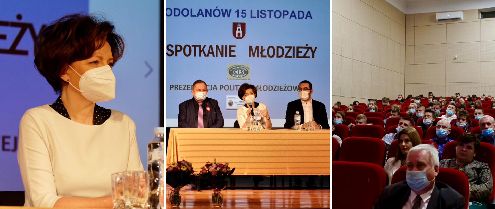 Spotkanie Minister Marleny Maląg z odolanowską młodzieżą