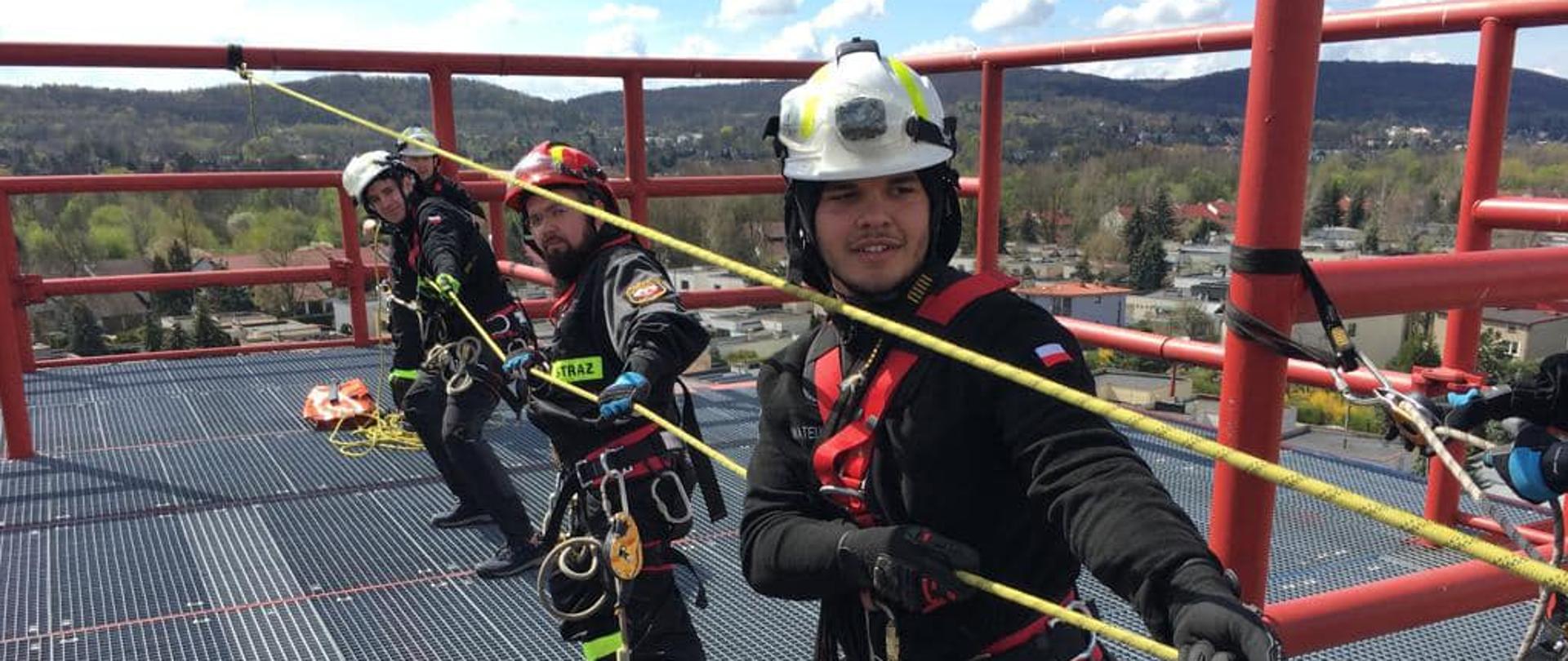 Szkolenie doskonalące z ratownictwa wysokościowego realizowanego przez KSRG w zakresie podstawowym dla strażaków-ratowników OSP