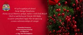 Bożonarodzeniowe i noworoczne życzenia od Komendanta Powiatowego