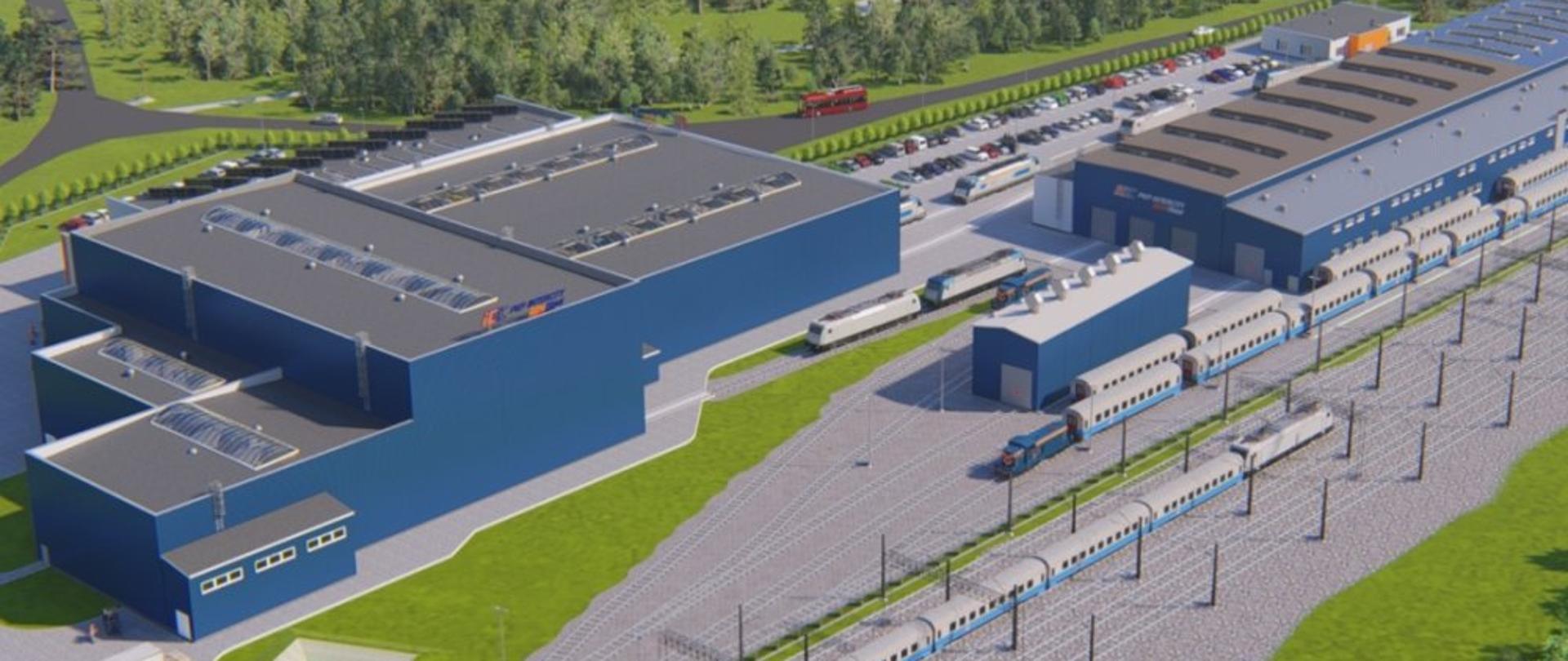 Nowe hale z warsztatami specjalistycznymi oraz obiektami zaplecza technicznego i socjalno-administracyjnego w Idzikowicach