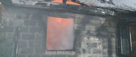 Pożar domu jednorodzinnego w Romanowie.