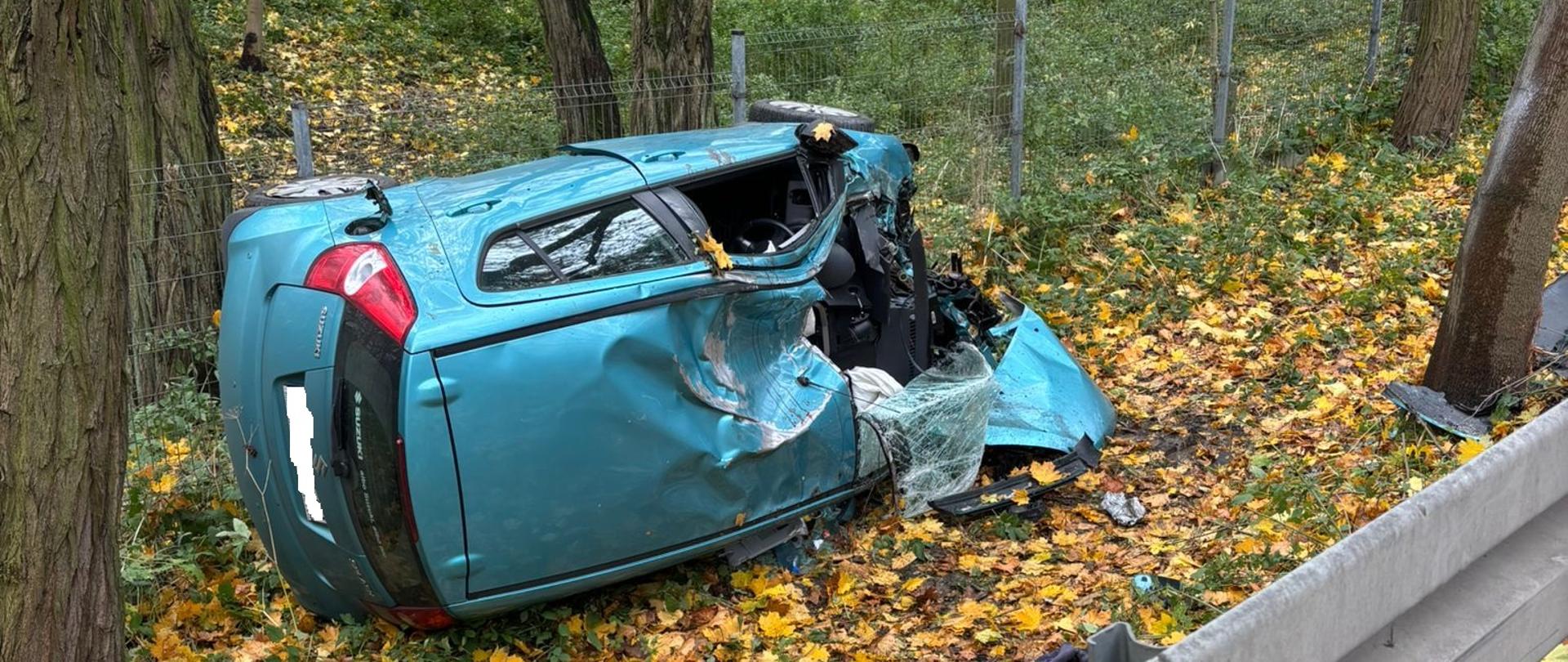 Wypadek w Rożdżałach 28.10.2025