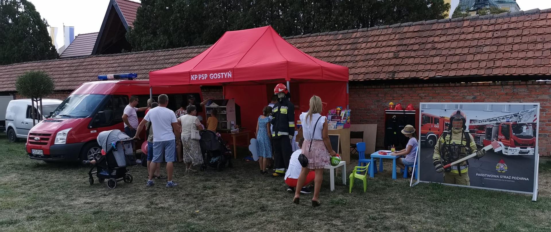 Stoisko KP PSP Gostyń podczas Dożynek Powiatowych