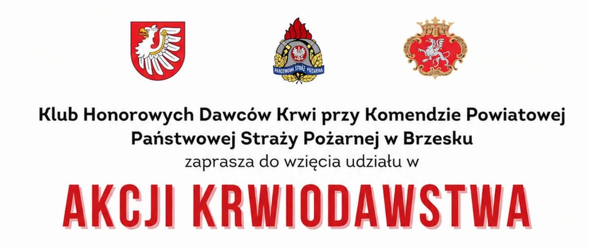 zaproszenie do akcji krwiodawstwa