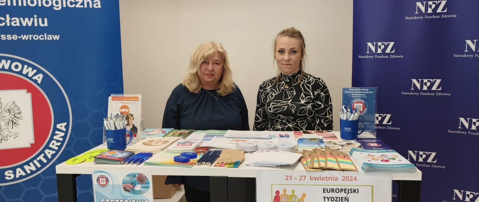 Akcja promocyjno-informacyjna w siedzibie wrocławskiego NFZ 24.04.2024
