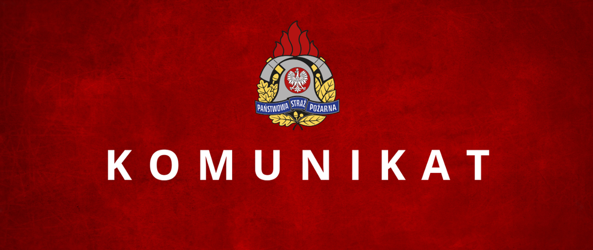 Komunikat oraz logo PSP