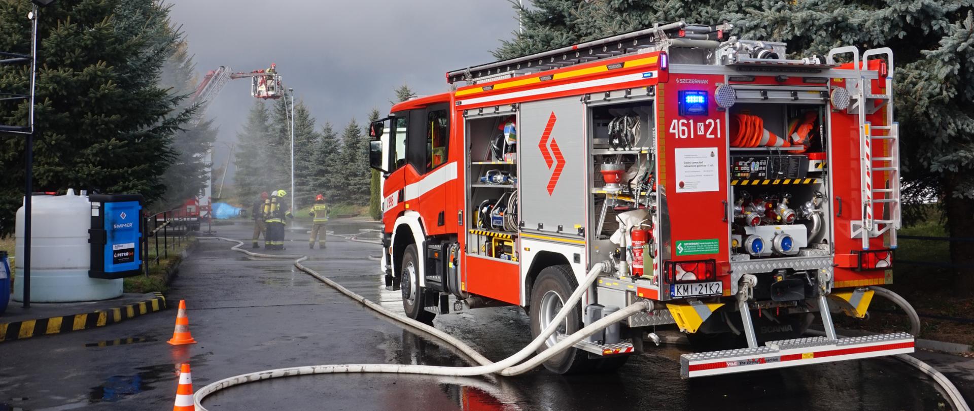Ćwiczenia powiatowe na terenie Zakładu gospodarki odpadami Saria Polska Sp. z o.o. w Wielkanocy o. Secanim