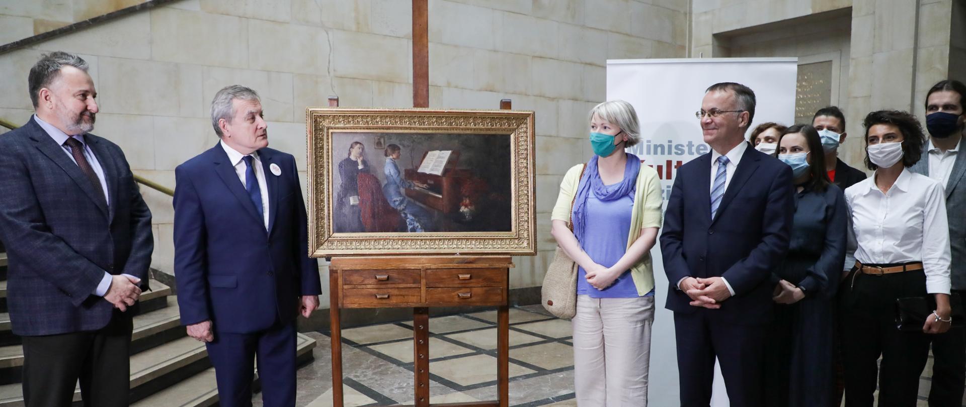 Kolejna polska strata wojenna odzyskana – obraz Jacka Malczewskiego trafił do MNW, fot. Danuta Matloch