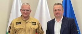 Spotkanie robocze Komendanta PSP st. bryg. Jakuba Politowskiego z Burmistrzem Kruszwicy