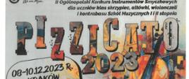 Dyplom Honorowy Najlepszego Nauczyciela dla mgr Alicji Dąbrowskiej w Drugim Ogólnopolskim Konkursie Instrumentów Smyczkowych PIZZICATO 2023, który odbył się od ósmego do dziesiątego grudnia 2023 w Krakowie w formie online.