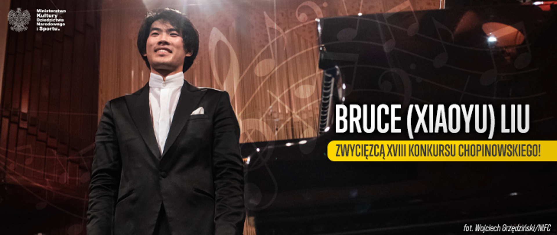 Bruce (Xiaoyu) Liu z Kanady zwycięzcą XVIII Konkursu Chopinowskiego!, fot. Wojciech Grzędziński/NIFC