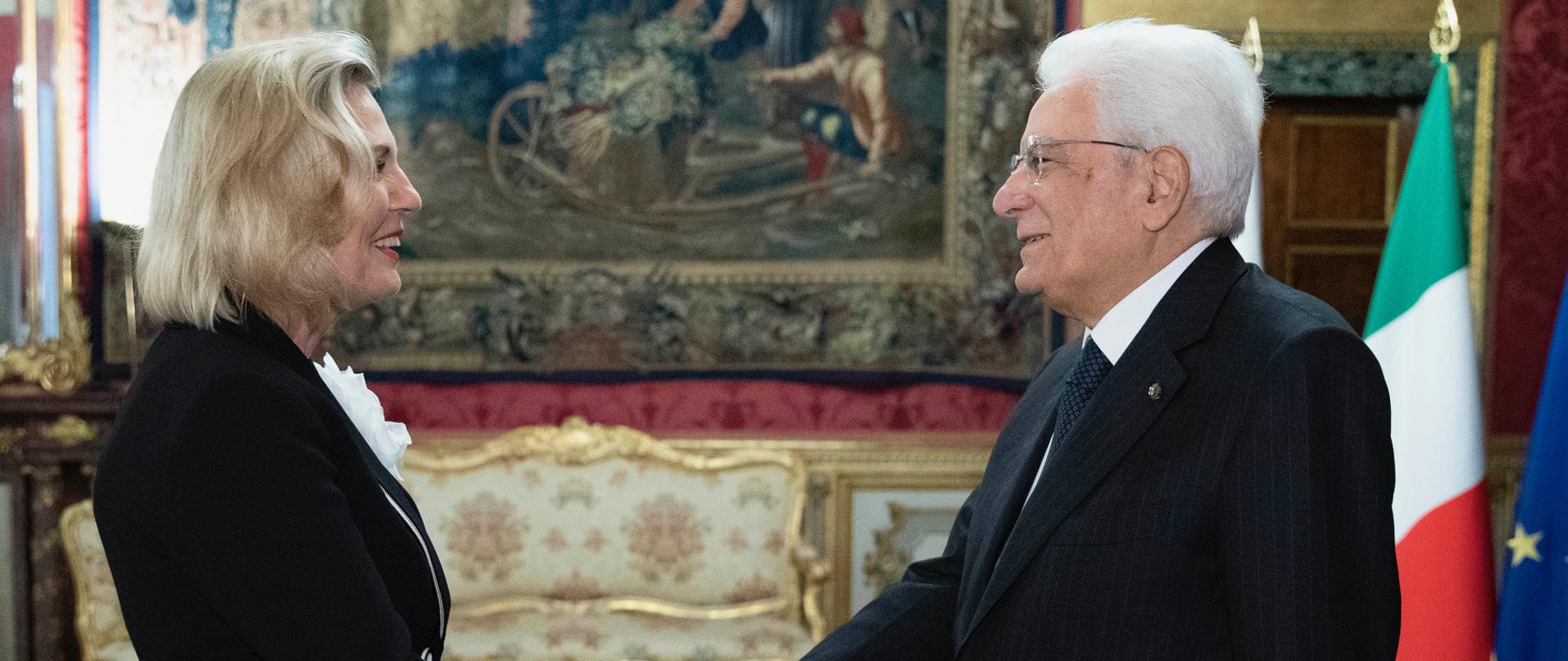 L'ambasciatore Anna Maria Anders ha presentato le lettere credenziali al Presidente della Repubblica Italiana