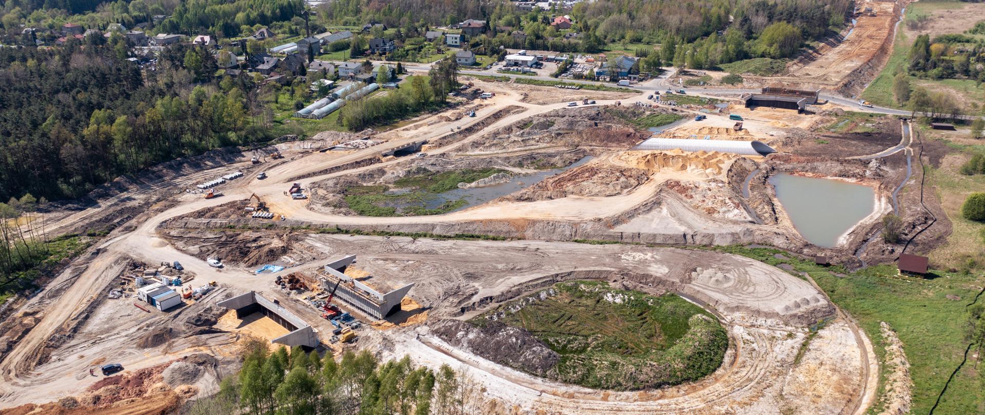 Budowa obwodnicy Poręby i Zawiercia w ciągu drogi krajowej nr 78. Wezłe Kromołów.