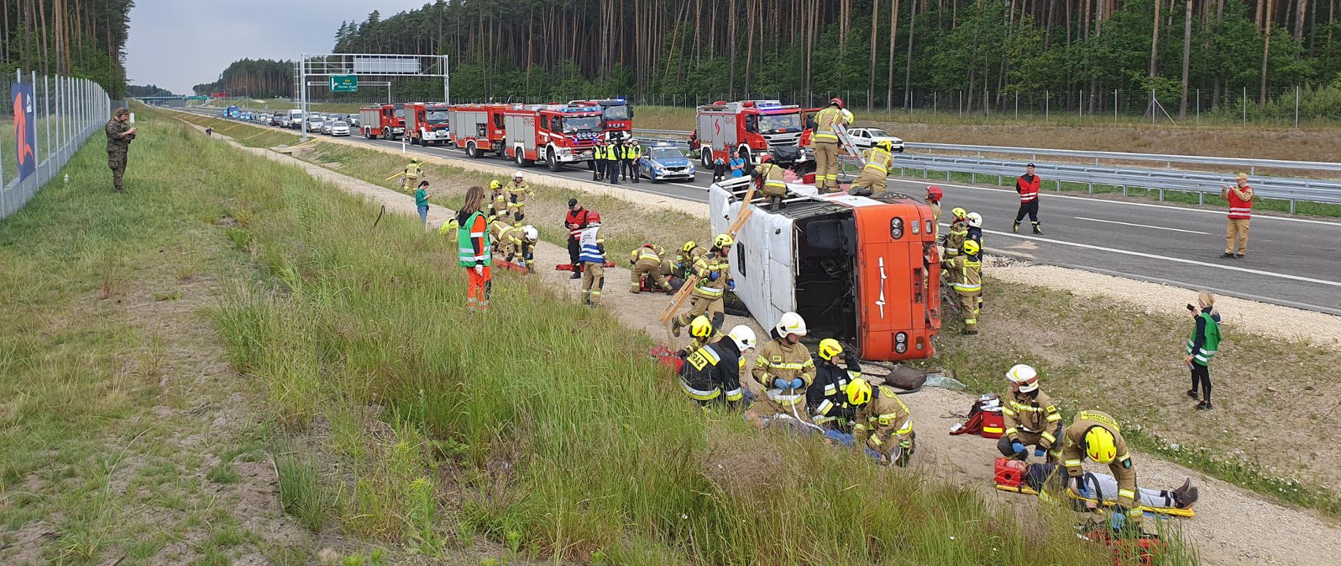 S11 obwodnica Olesna, ćwiczenia służb ratowniczych
