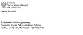 List w formie graficznej - Życzenia Ministra Spraw Wewnętrznych i Administracji Mariusza Kamińskiego
