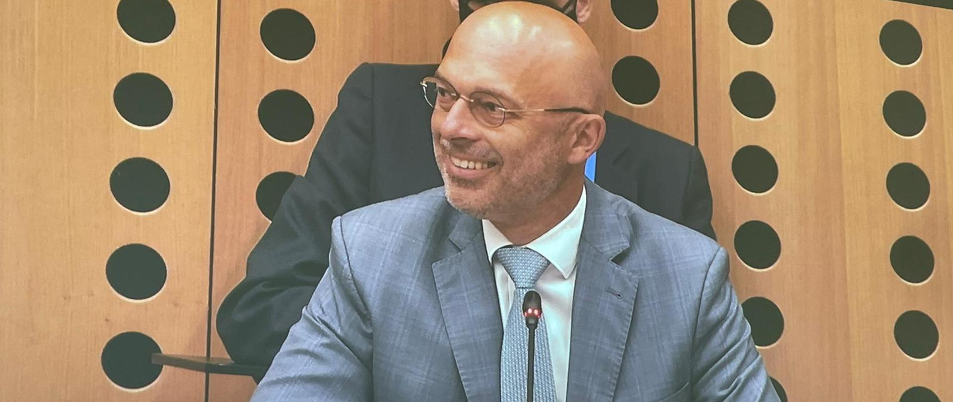 Minister Michał Kurtyka na nieformalnym posiedzeniu Rady UE ds. Środowiska (ENVI)