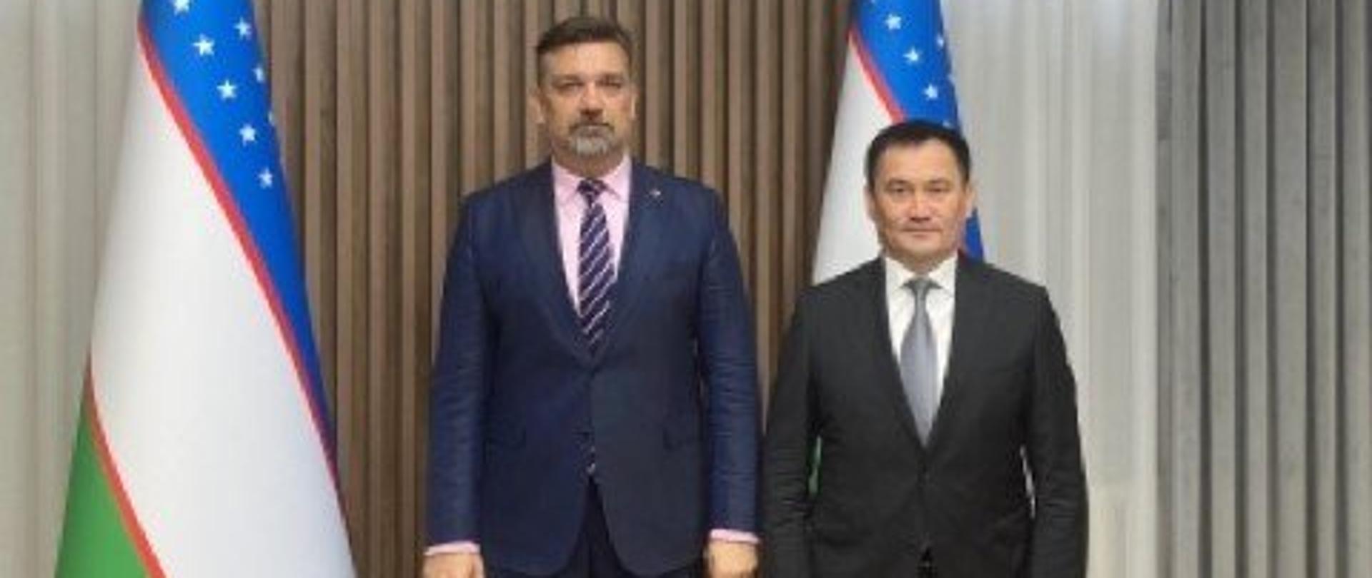 Ambasador_Radosłąw_Gruk_z_Ministrem_Transportu_Uzbekistanu