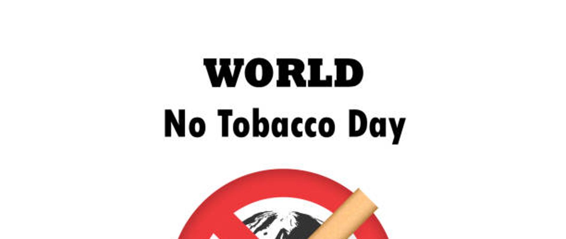 World map icon and Quit Tobacco sign.World no tobacco day.No Smoking Day Awareness.Vector illustration.