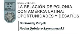 Bartłomiej Znojek, el reconocido experto polaco en relaciones internacionales y analista del Instituto Polaco de Asuntos Internacionales (Polski Instytut Spraw Międzynarodowych - PISM), dará una ponencia sobre las relaciones entre Polonia y la región de América Latina en la sede de Consejo Argentino para las Relaciones Internacionales (CARI)