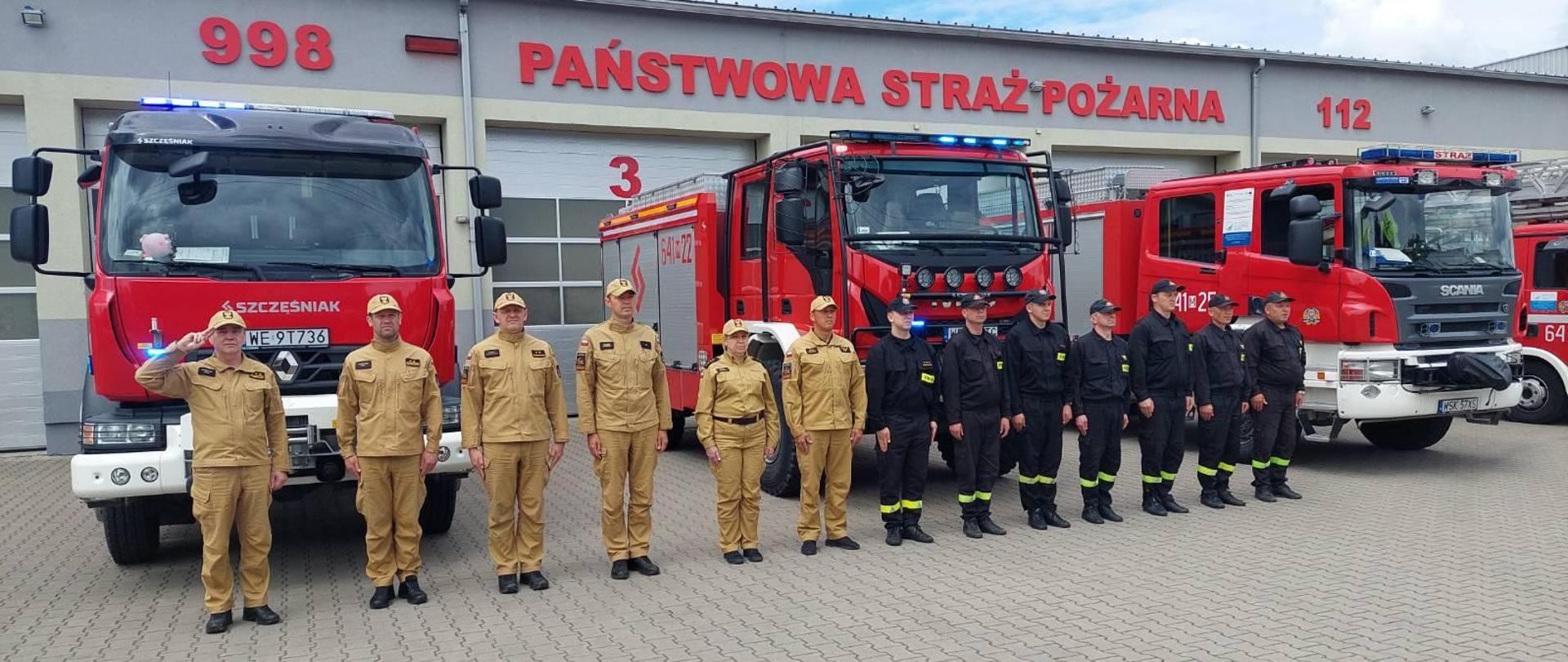 Strażacy powiatu sokołowskiego w hołdzie ś.p. sierż. Mateuszowi Sitkowi