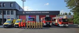 Strażacy i ratownicy z ZRM Polkowice wspólnie uczcili 80. rocznicę wybuchu Powstania Warszawskiego
