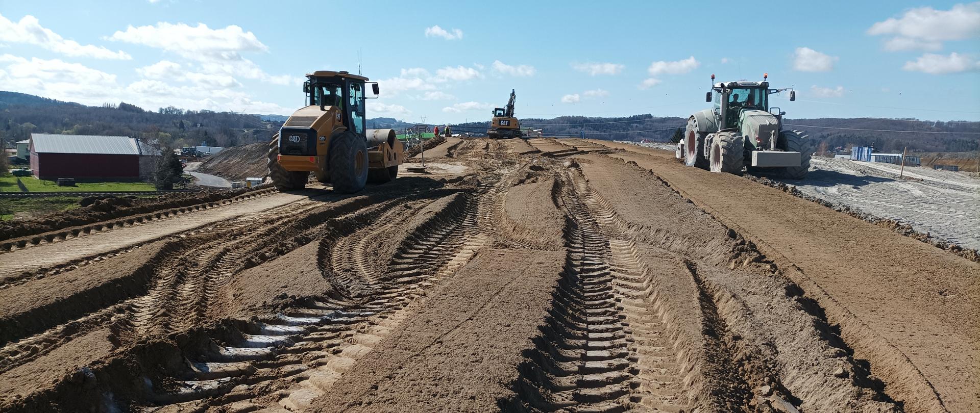 Prace ziemne - odc. S19 Rzeszów Południe - Babica 