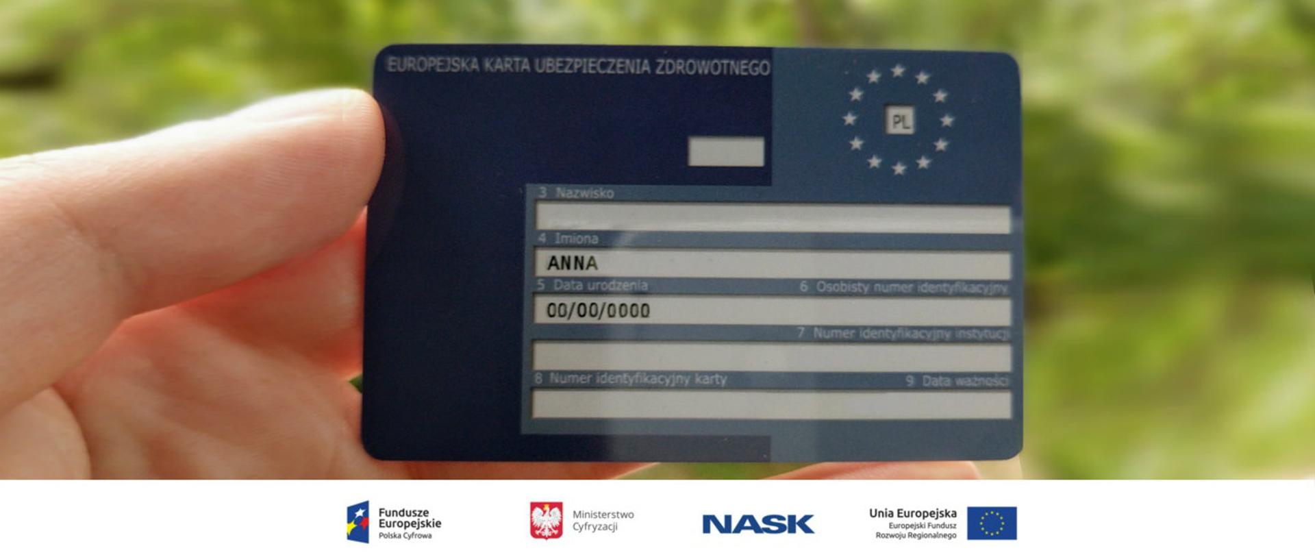 Na zdjęciu: Europejska Karta Ubezpieczenia Zdrowotnego (EKUZ)