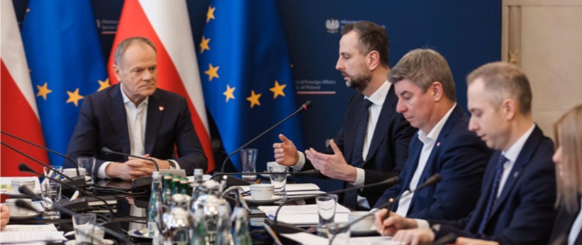 Spotkanie zespołu koordynacyjnego w sprawie sytuacji na Bliskim Wschodzie