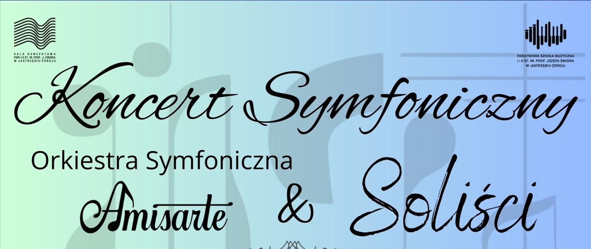 Plakat informacyjny dotyczący popisu Koncertu symfonicznego odbywającego się w dniu 01.05.2025 o godz. 18.00.