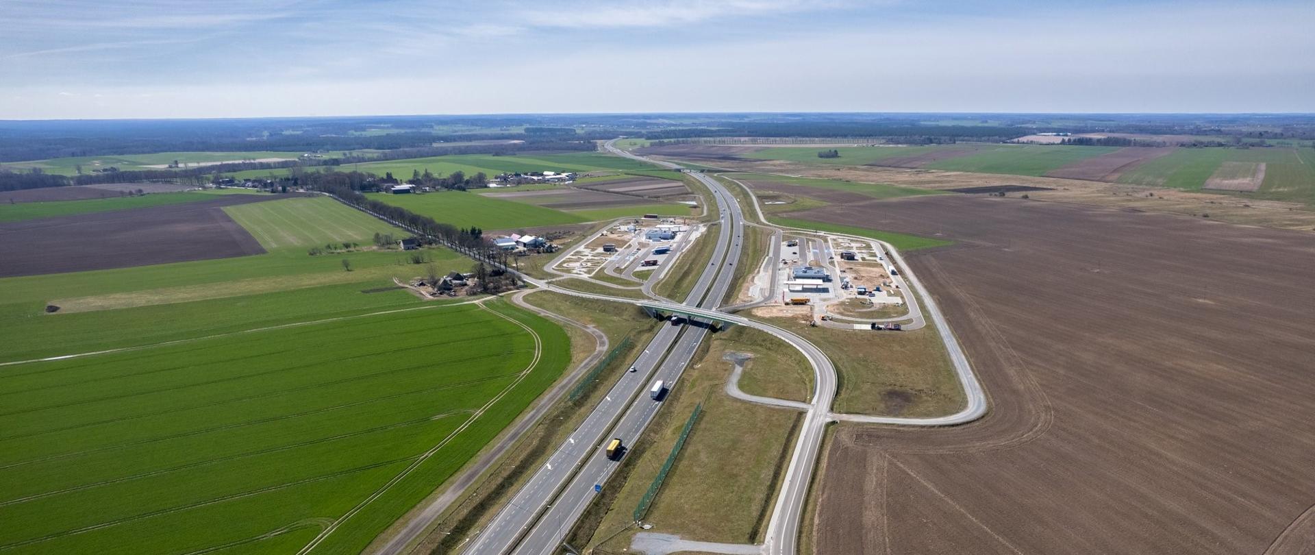 Zdjęcie lotnicze drogi S6