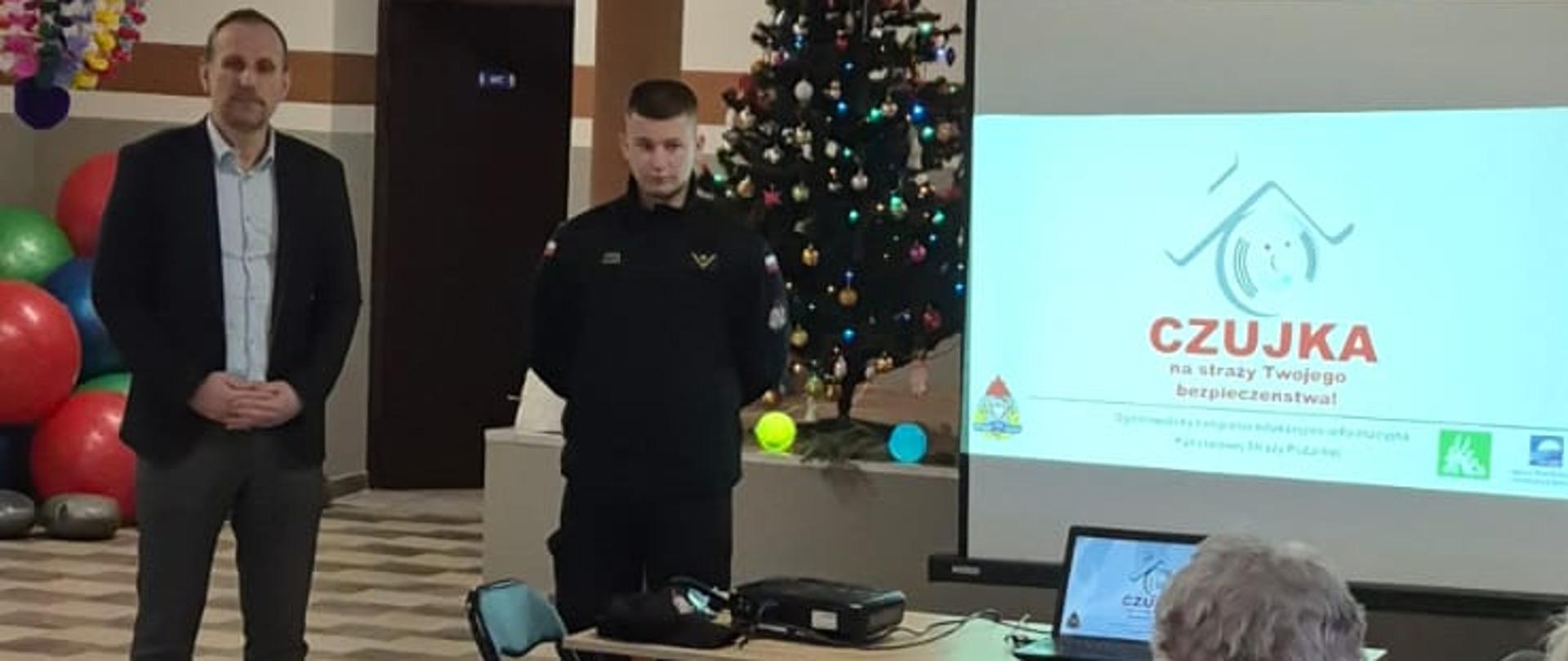 Prelekcja strażaków dotycząca czujek tlenku węgla – powiat kazimierski