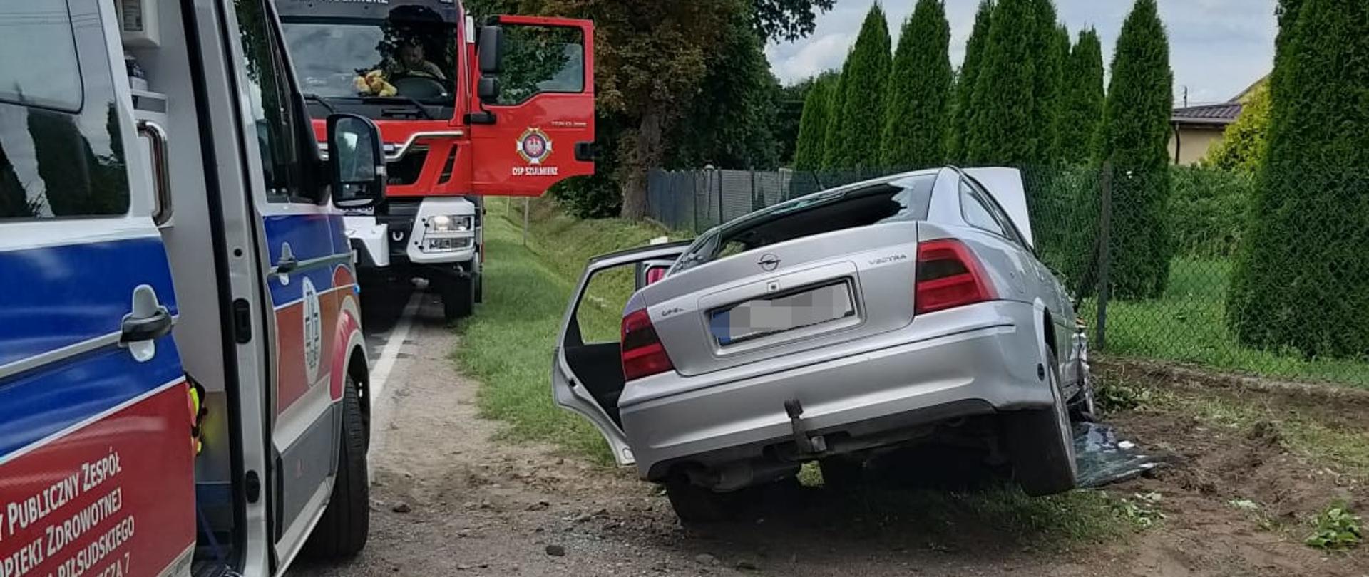 Wypadek na DW nr 616 w m. Szulmierz