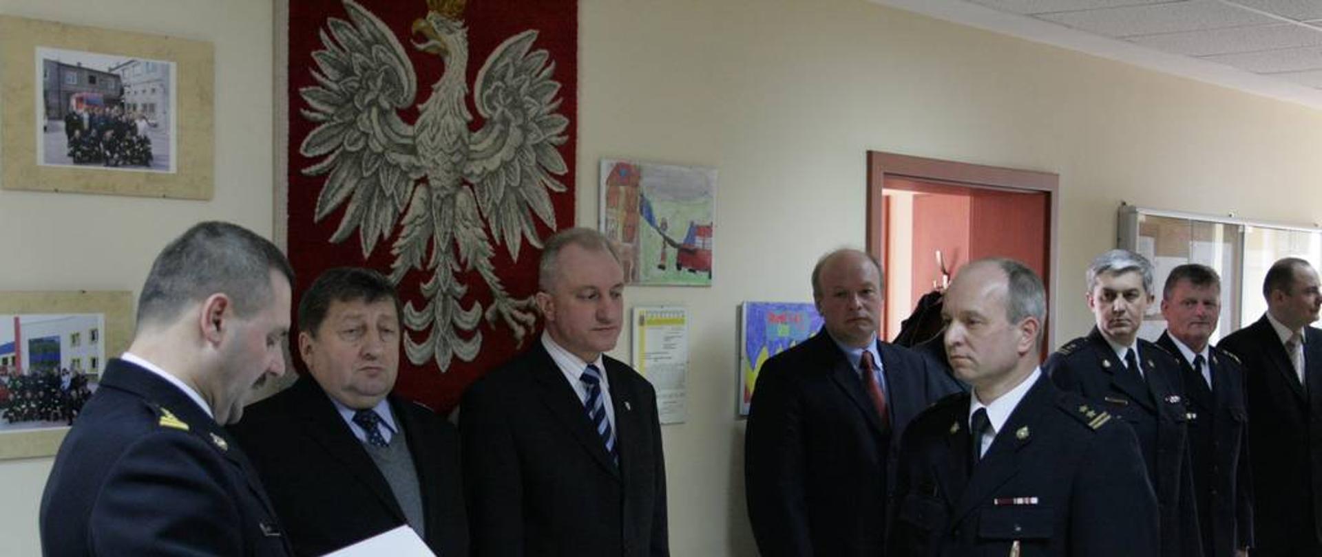 Uroczysty apel z okazji powołania na stanowisko Komendanta Powiatowego.