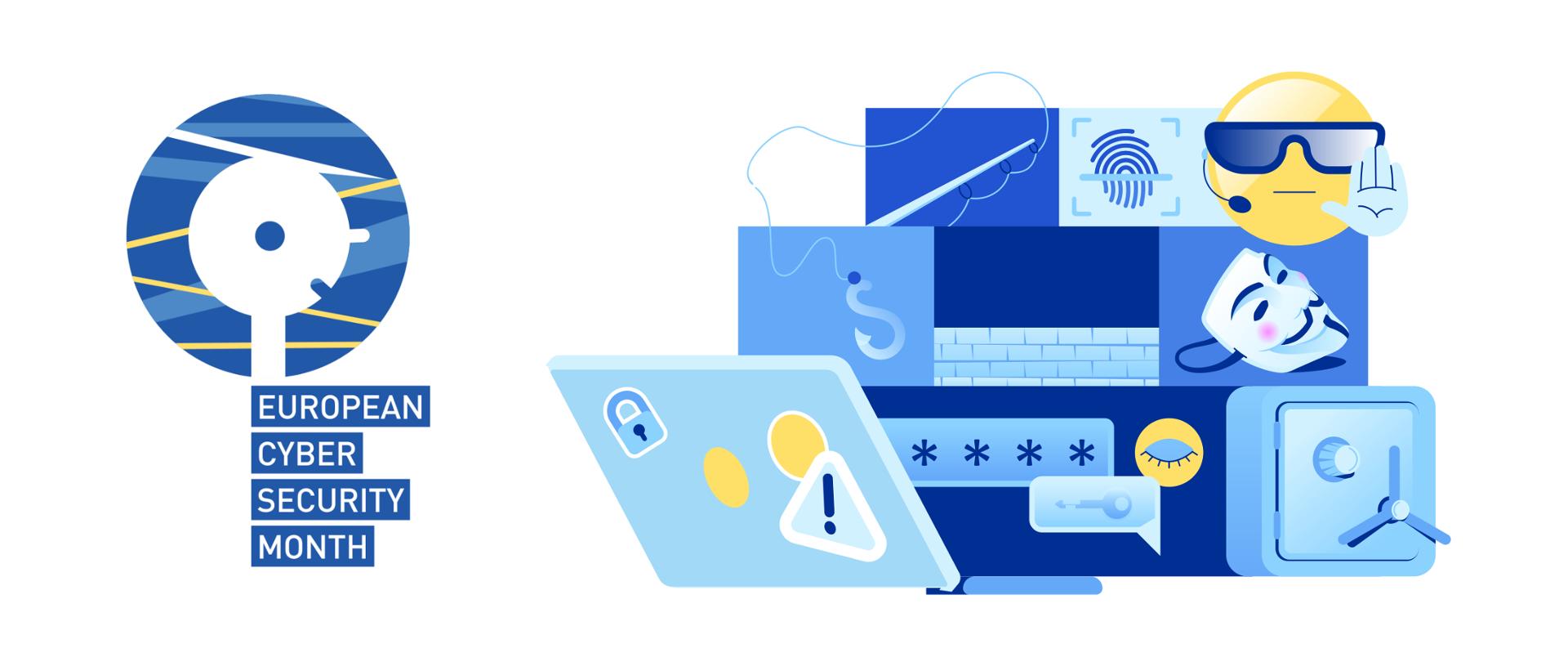 Październik - Europejskim Miesiącem Cyberbezpieczeństwa