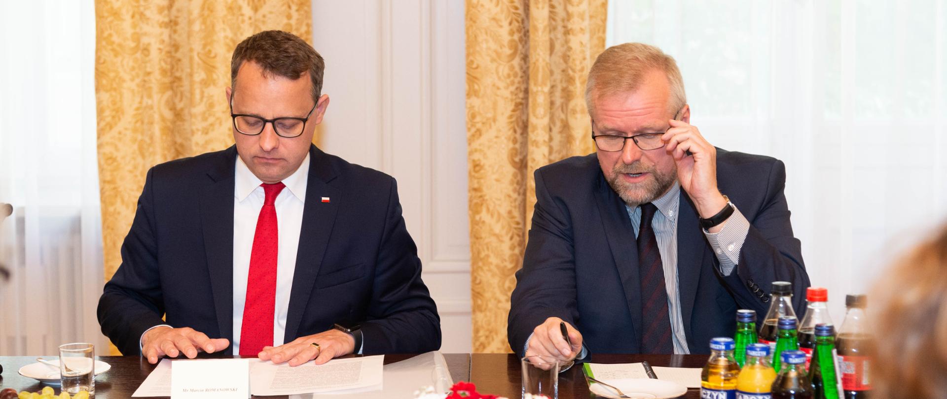 Spotkanie wiceministra Marcina Romanowskiego z przedstawicielami UNICEFu